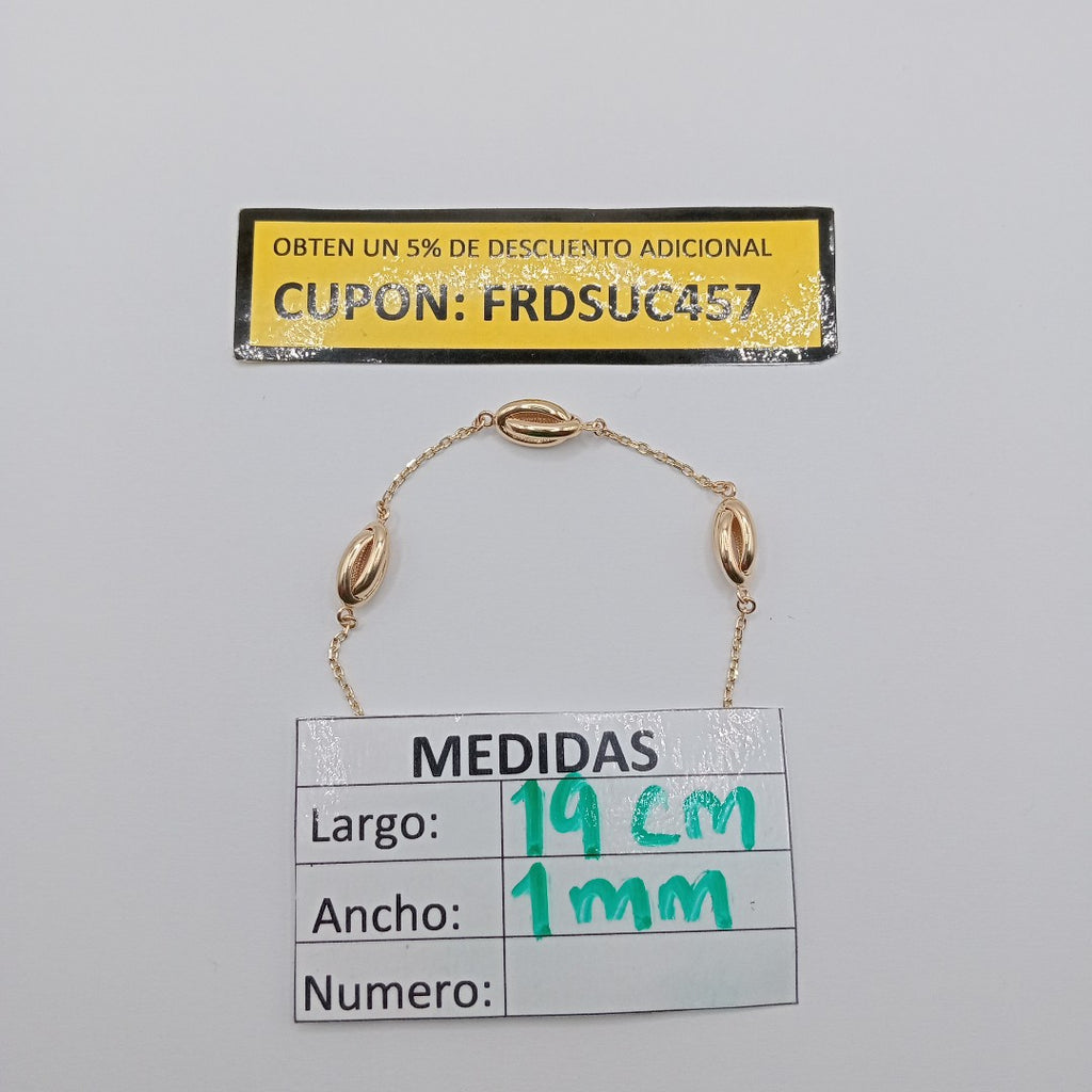 PULSERAS DAMA ORO 14K 3 (NUEVO)