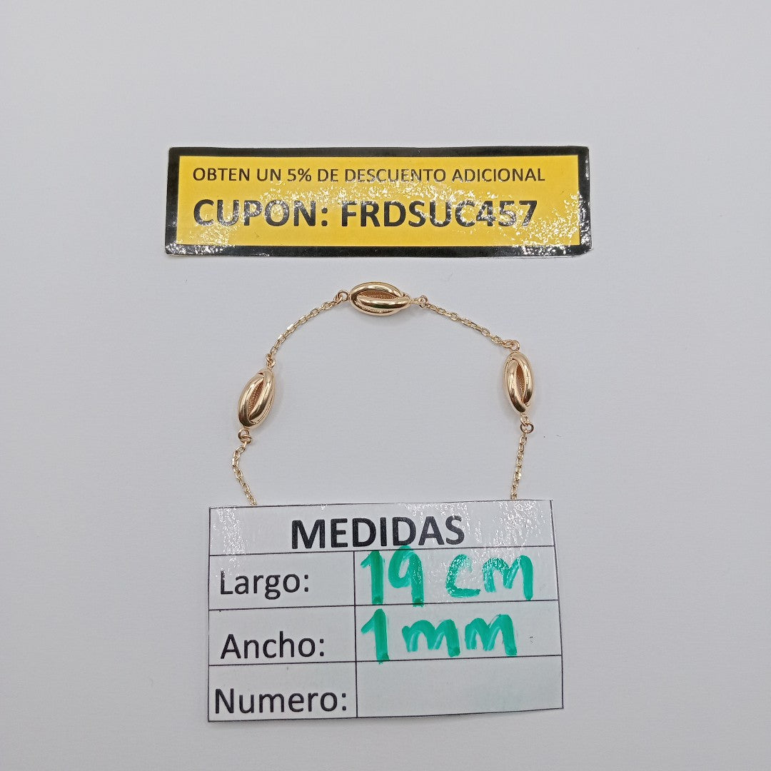 PULSERAS DAMA ORO 14K 3 (NUEVO)