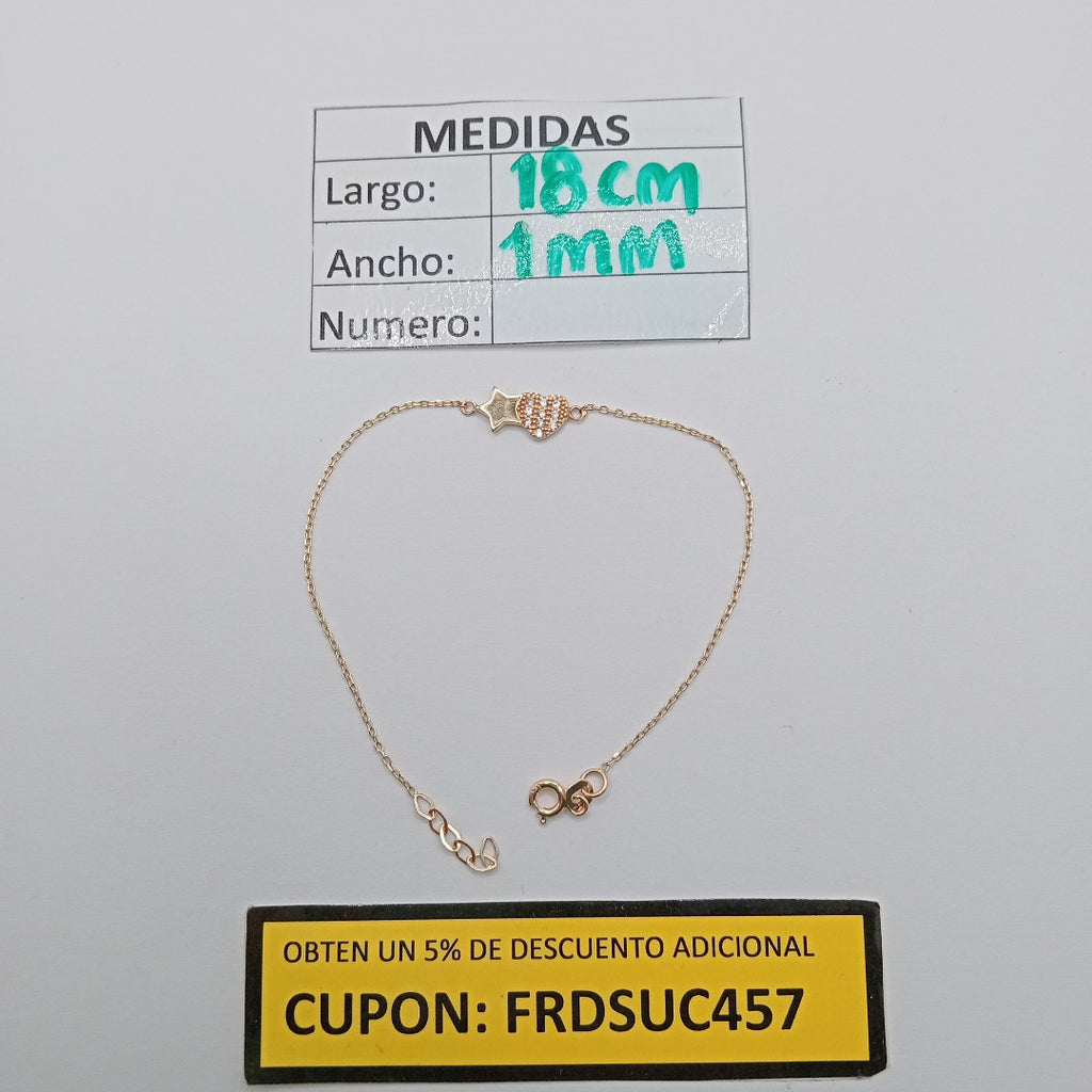 PULSERAS DAMA ORO 14K 1.3 (NUEVO)