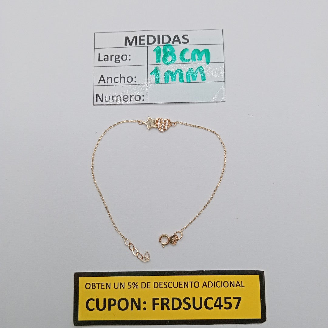 PULSERAS DAMA ORO 14K 1.3 (NUEVO)