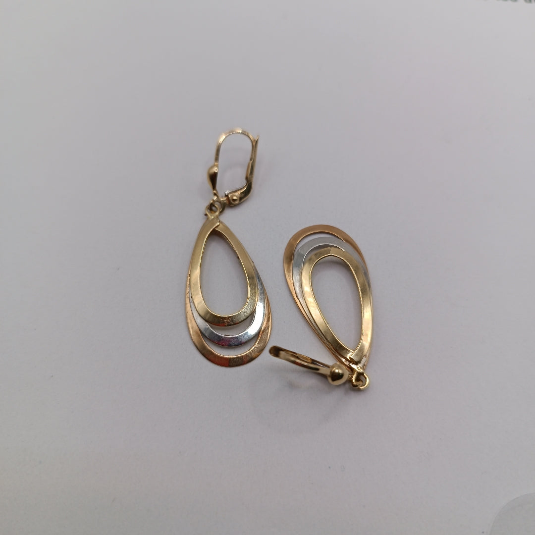 ARETES PAR ORO 14 K 3,40 GRMS (SEMINUEVO)