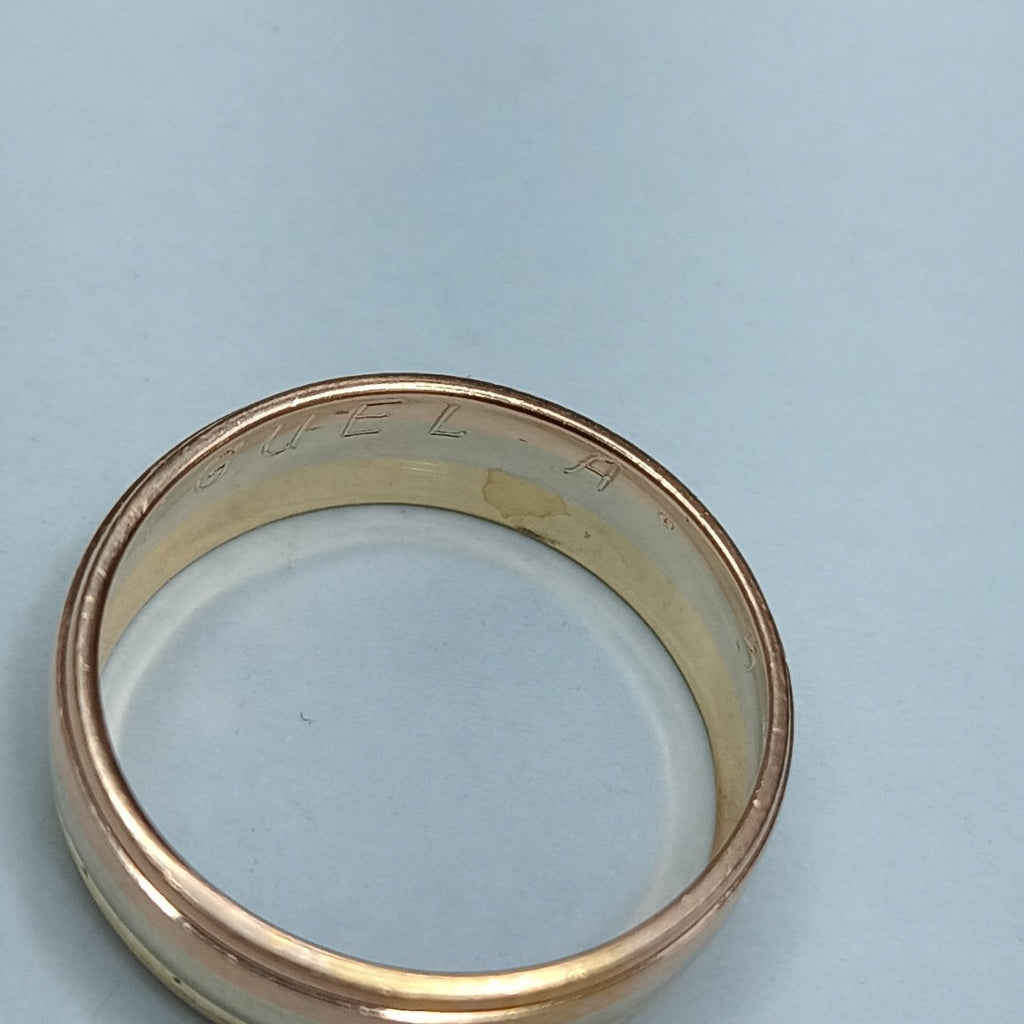 ARGOLLA ORO, ORO COMBINADO 14 K 0.9 GRMS (SEMINUEVO)