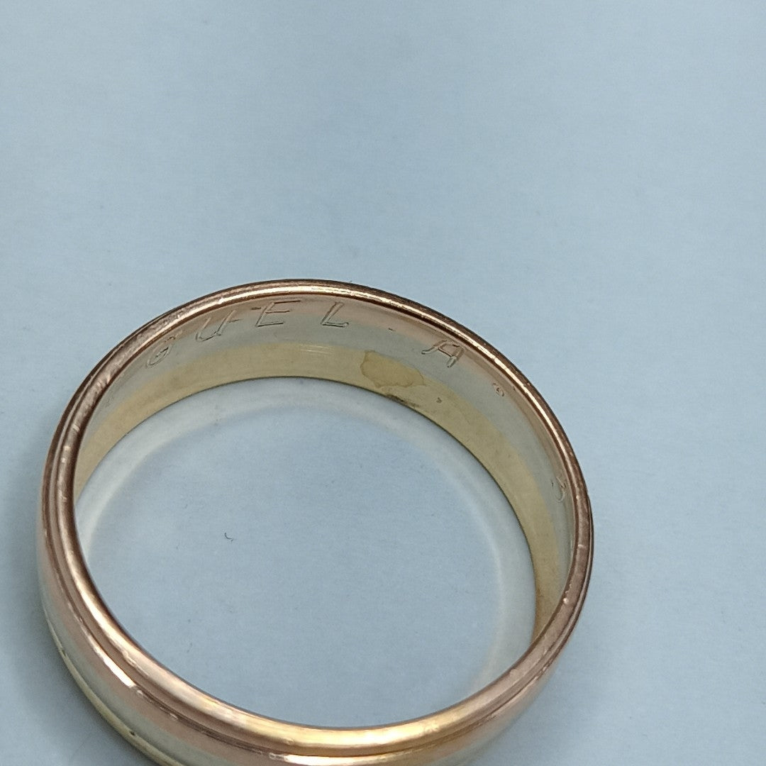 ARGOLLA ORO, ORO COMBINADO 14 K 0.9 GRMS (SEMINUEVO)