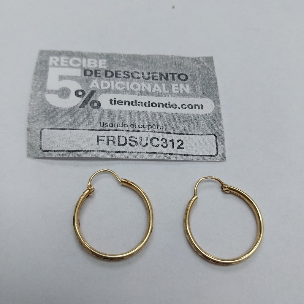 ARRACADAS PAR ORO 10 K 1.7 GRMS (SEMINUEVO)