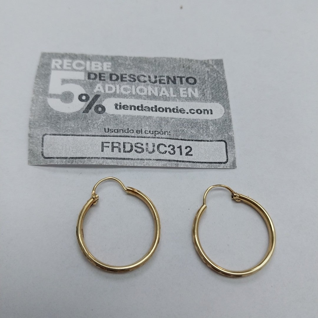 ARRACADAS PAR ORO 10 K 1.7 GRMS (SEMINUEVO)
