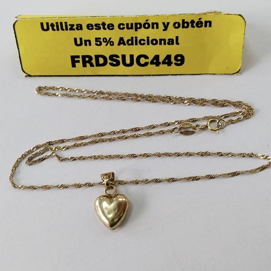 DIJE, GARGANTILLA ORO 10 K 1.6 GRMS (SEMINUEVO)