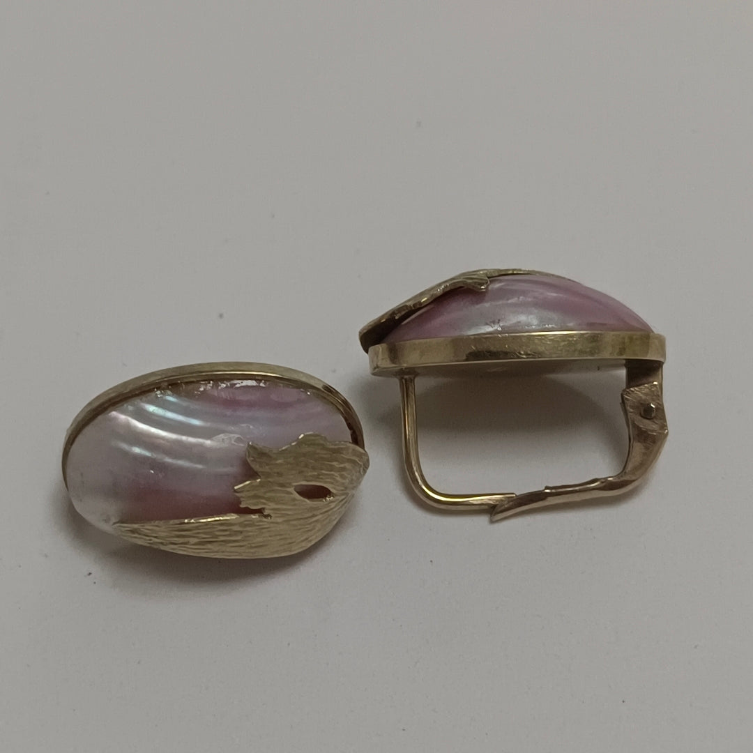 ARETES PAR ORO 14 K 3,90 GRMS (SEMINUEVO)