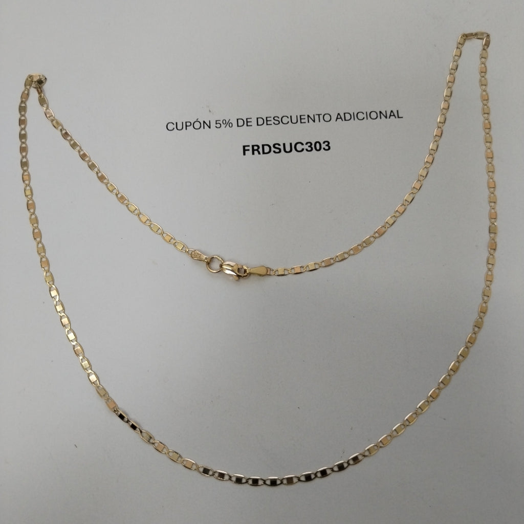 CADENA ESPECIAL MARINERA ESPEJO 3.41G 50 CM (NUEVO)