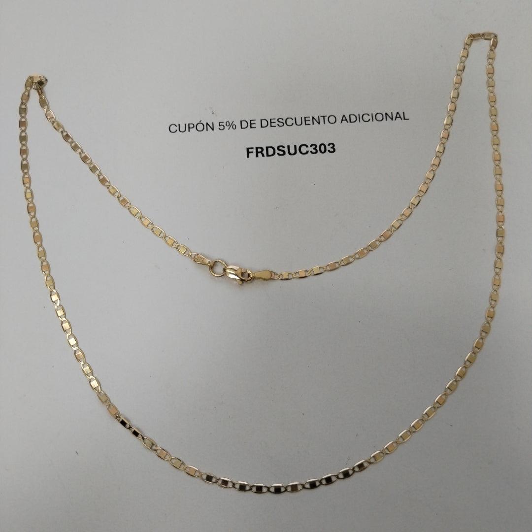 CADENA ESPECIAL MARINERA ESPEJO 3.41G 50 CM (NUEVO)