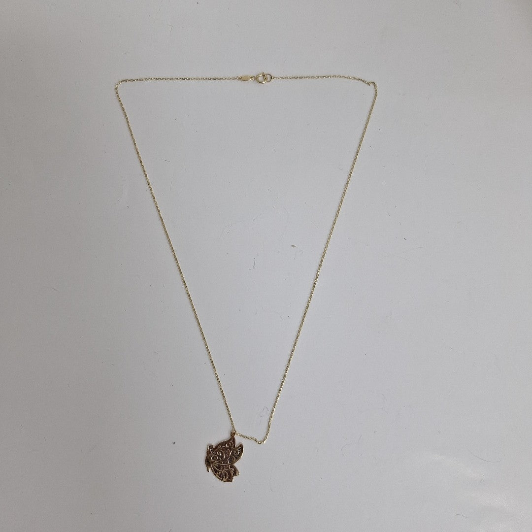 CADENA, DIJE ORO, ORO COMBINADO 14 K 2.4 GRMS (SEMINUEVO)