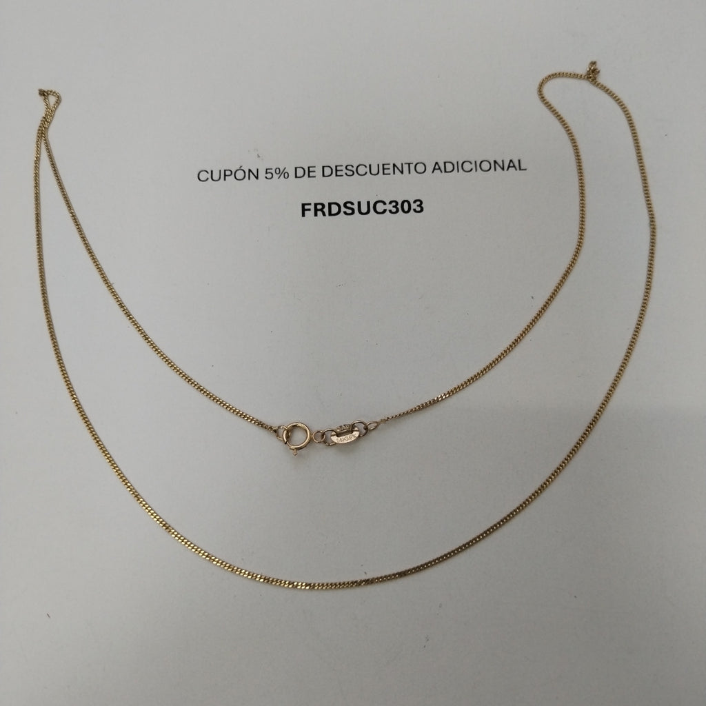 CADENA BARBADO 1.9GR 50 CM (NUEVO)