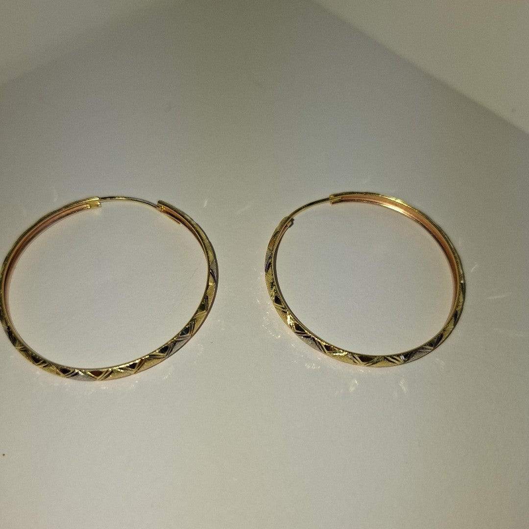 ARRACADAS PAR ORO COMBINADO 10 K 3.7 GRMS (SEMINUEVO)