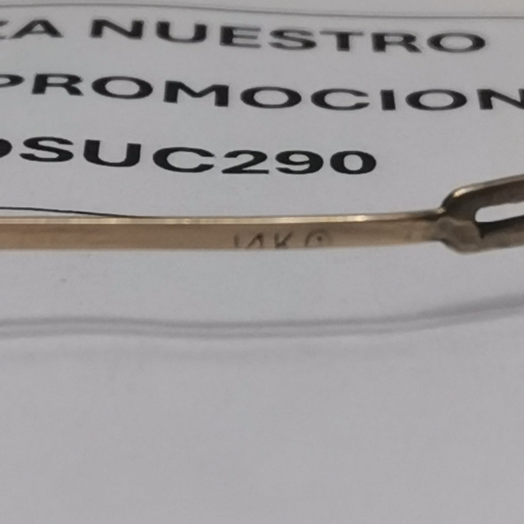 PULSERA RIGIDA ORO 14 K 9.2 GRMS (SEMINUEVO)