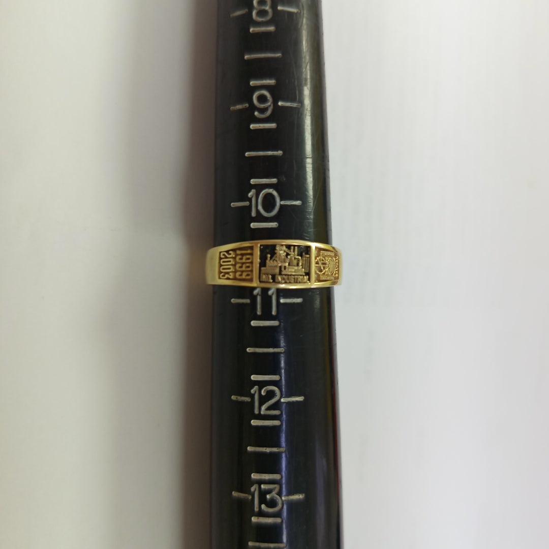 ANILLO DE GRADUACIÓN ORO 14 K 6.5 GRMS (SEMINUEVO)