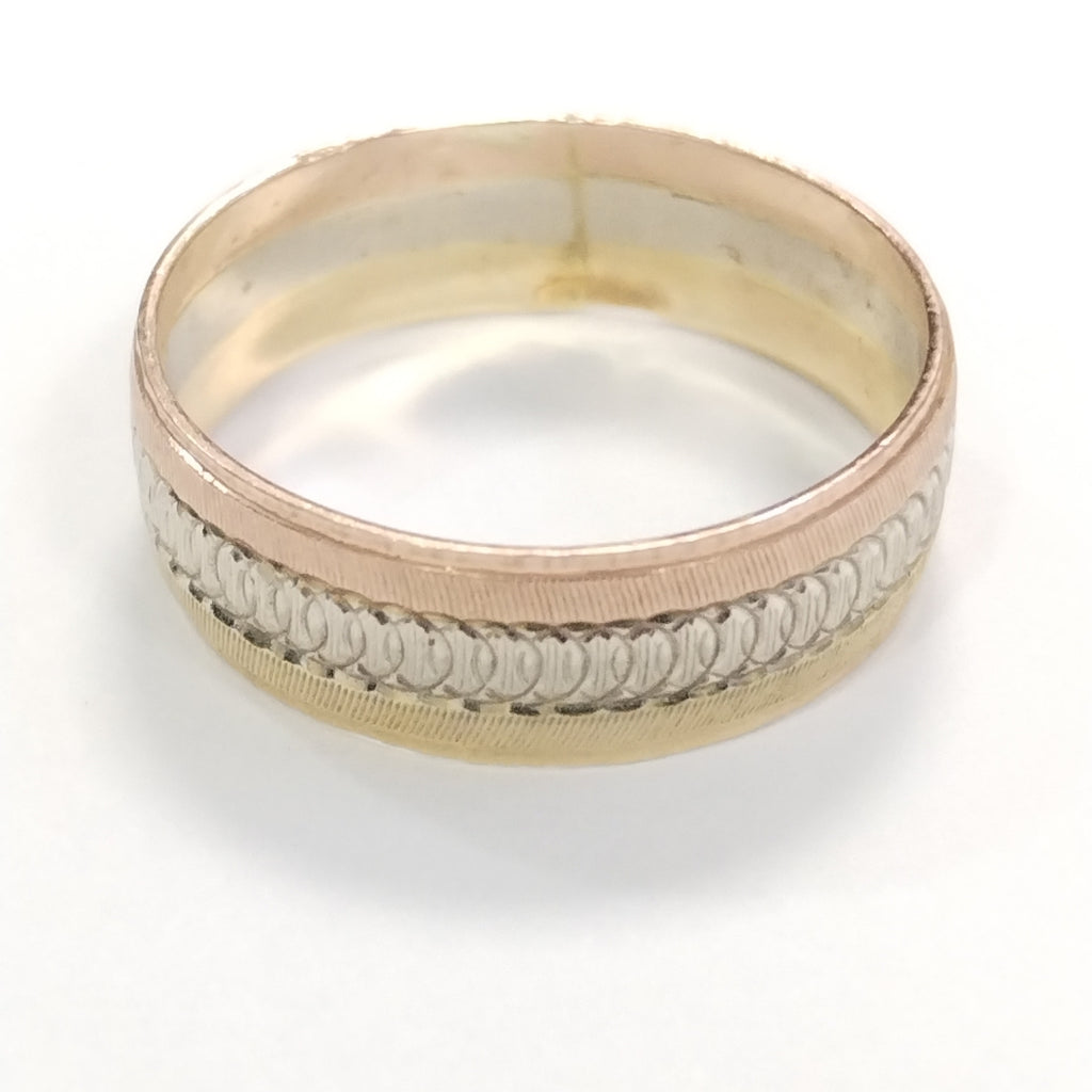 ARGOLLA ORO, ORO COMBINADO 10 K 2 GRMS (SEMINUEVO)