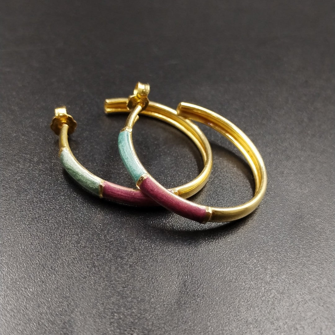 BROQUELES PAR ORO 14 K 4.8 GRMS (SEMINUEVO)