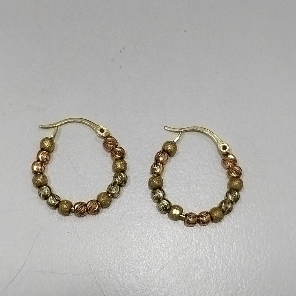 ARRACADAS PAR ORO 14 K 2.9 GRMS (SEMINUEVO)