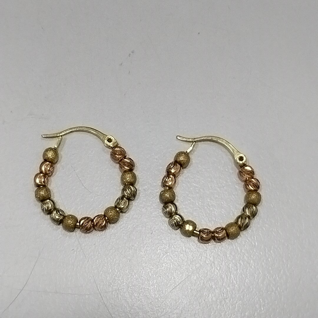 ARRACADAS PAR ORO 14 K 2.9 GRMS (SEMINUEVO)
