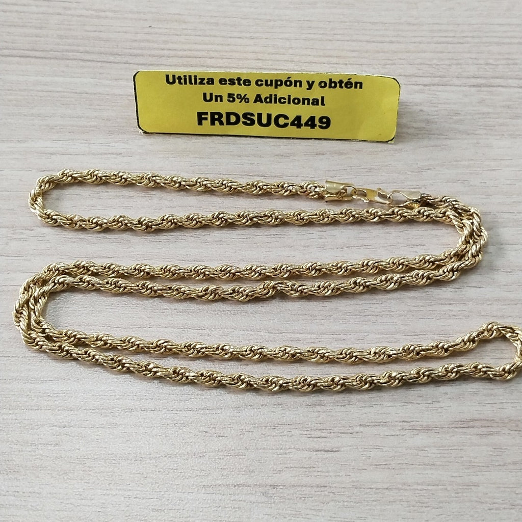 CADENA ORO 21 K 15.5 GRMS (SEMINUEVO)