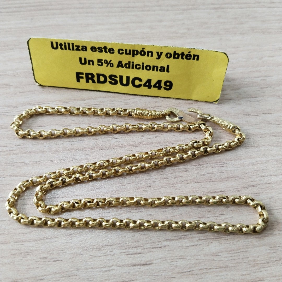 CADENA ORO 24K 15.4 GRMS (SEMINUEVO)