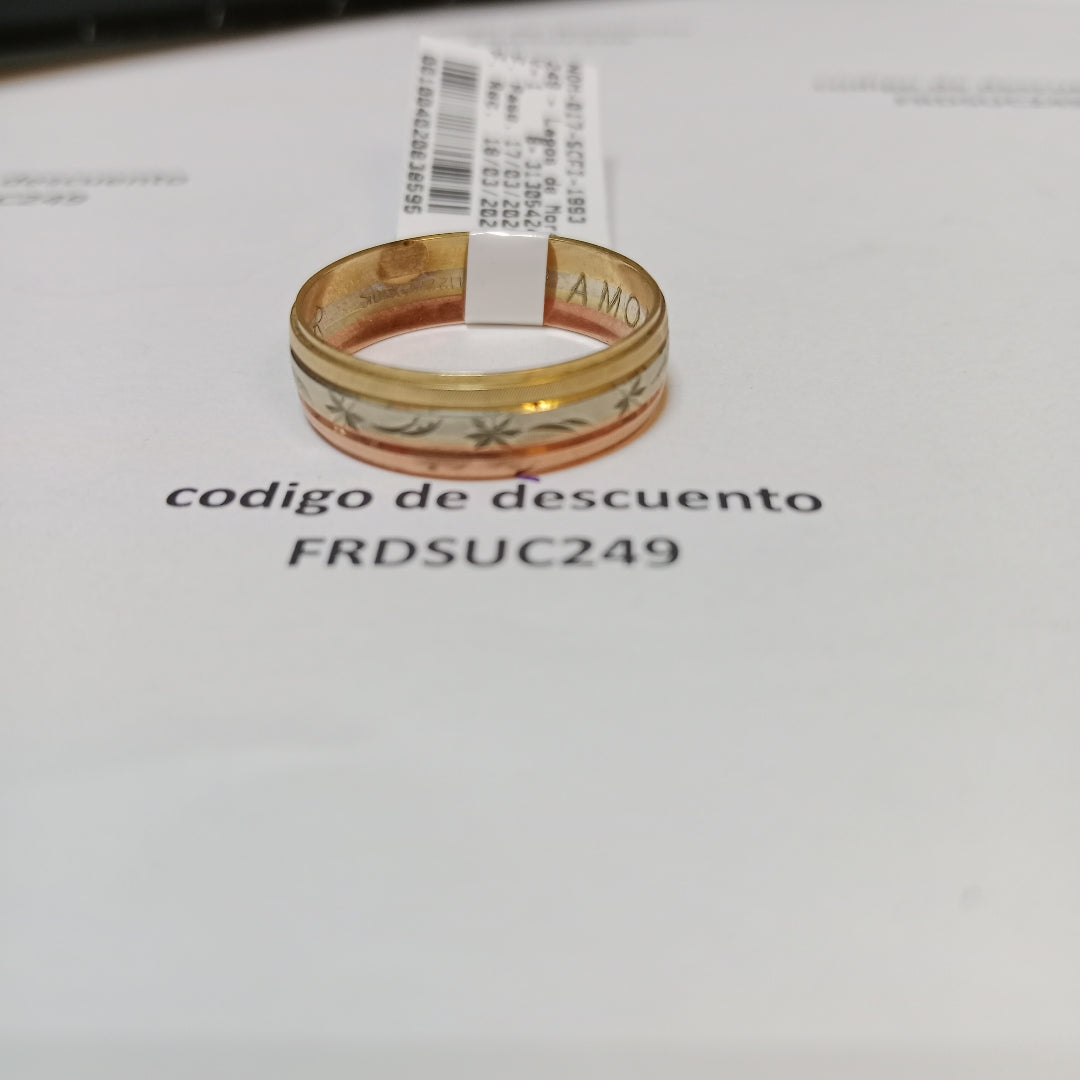 ARGOLLA ORO 10 K 2.2 GRMS (SEMINUEVO)