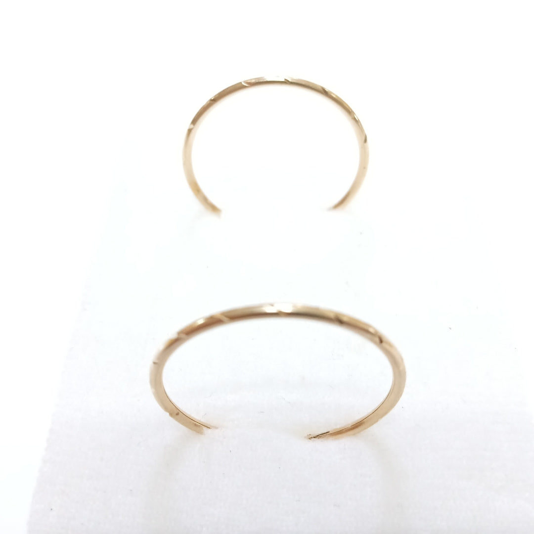 ARRACADAS PAR ORO 14 K 2 GRMS (SEMINUEVO)