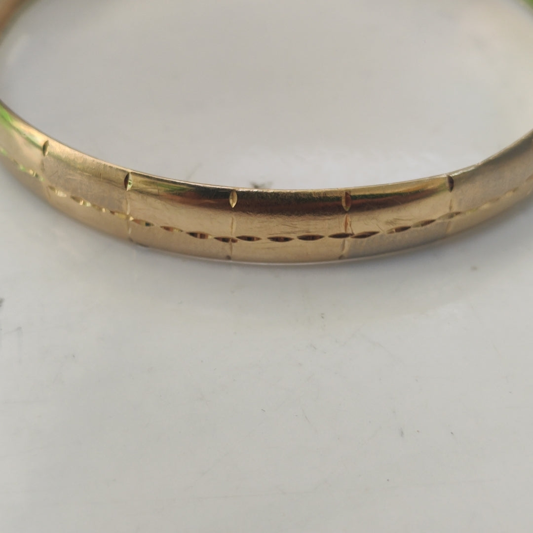 PULSERA RIGIDA ORO 10 K 10.2 GRMS (SEMINUEVO)