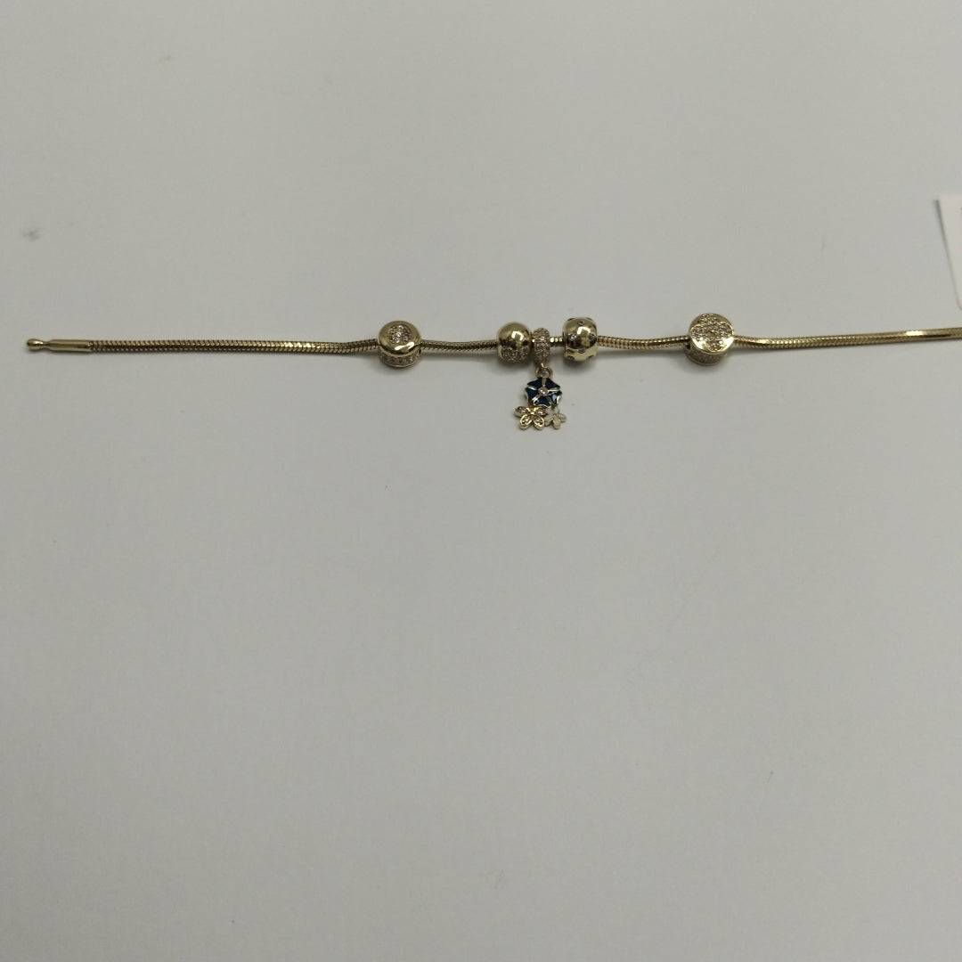 PULSERA CHARM ORO 14K 9.9 (NUEVO)