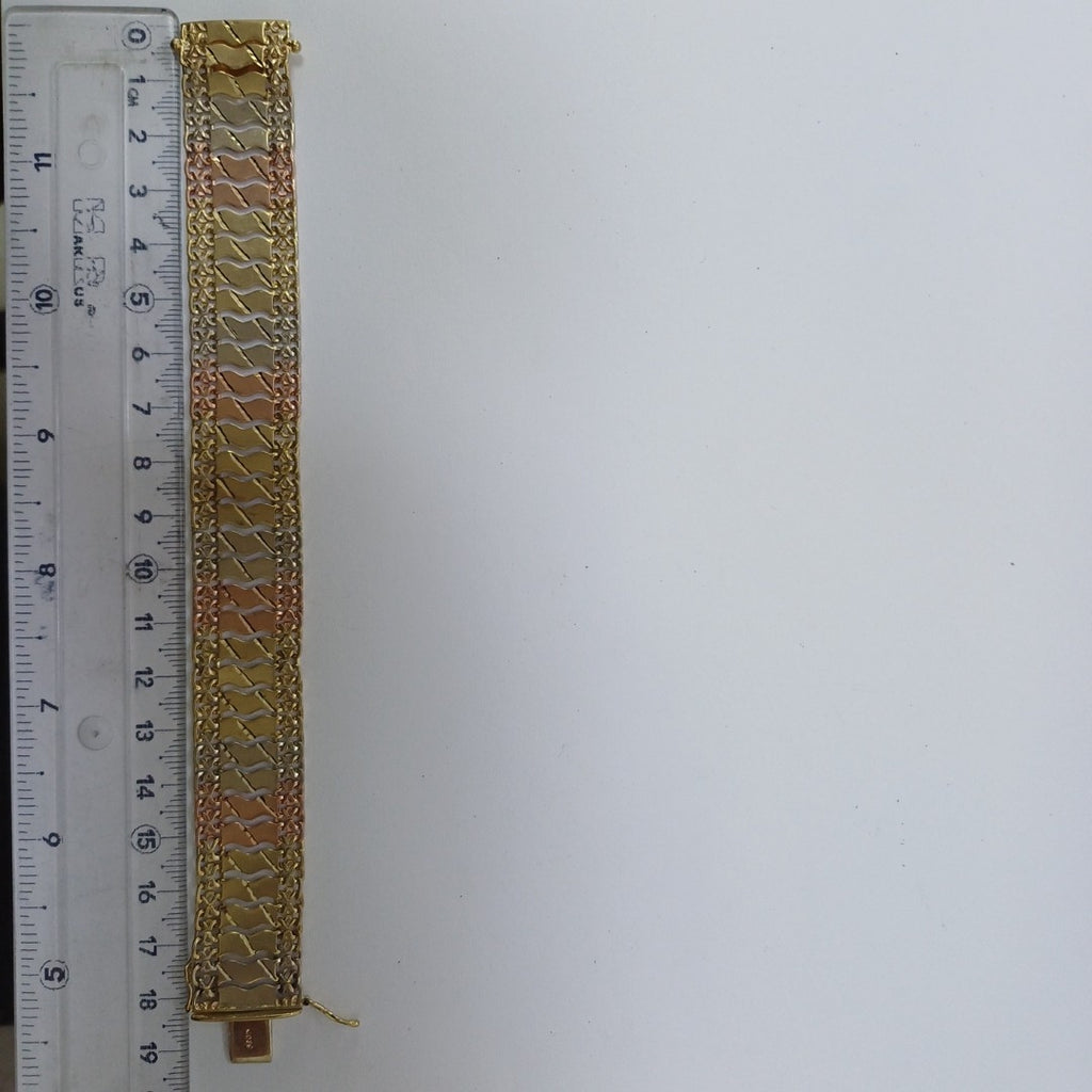 PULSERA ORO,ORO COMBINADO 14 K 25,30 GRMS (SEMINUEVO)