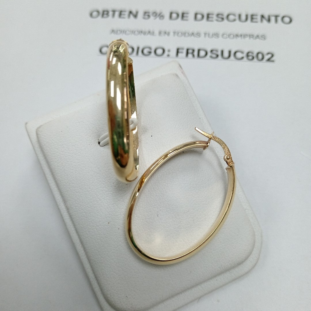 ARRACADAS PAR ORO 14 K 3.2 GRMS (SEMINUEVO)