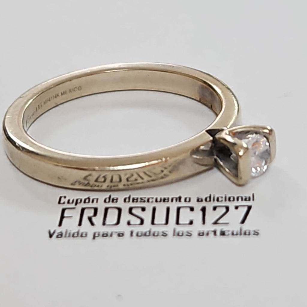SOLITARIO ORO 14 K 3.8 GRMS (SEMINUEVO)