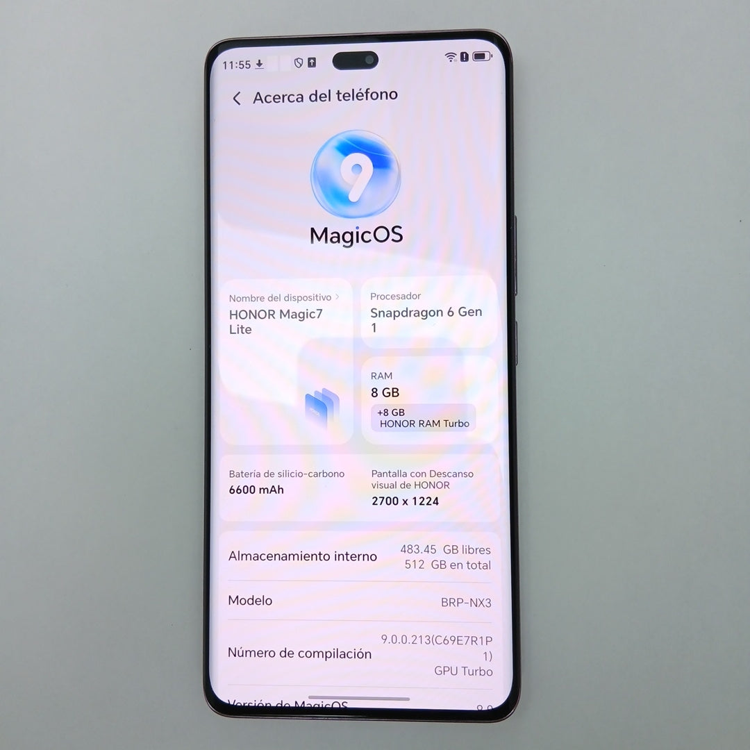 CELULAR HONOR MAGIC 7 LITE BRP-NX3 (2025) 512 GB 8 GB RAM (SEMINUEVO)