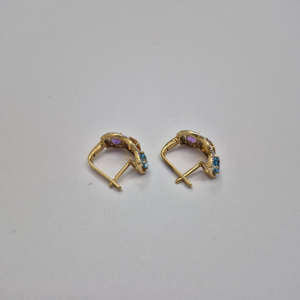ARETES PAR ORO 14 K 5,10 GRMS (SEMINUEVO)