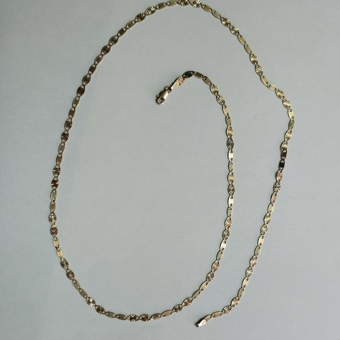 CADENA ORO COMBINADO 14 K 5.8 GRMS (SEMINUEVO)