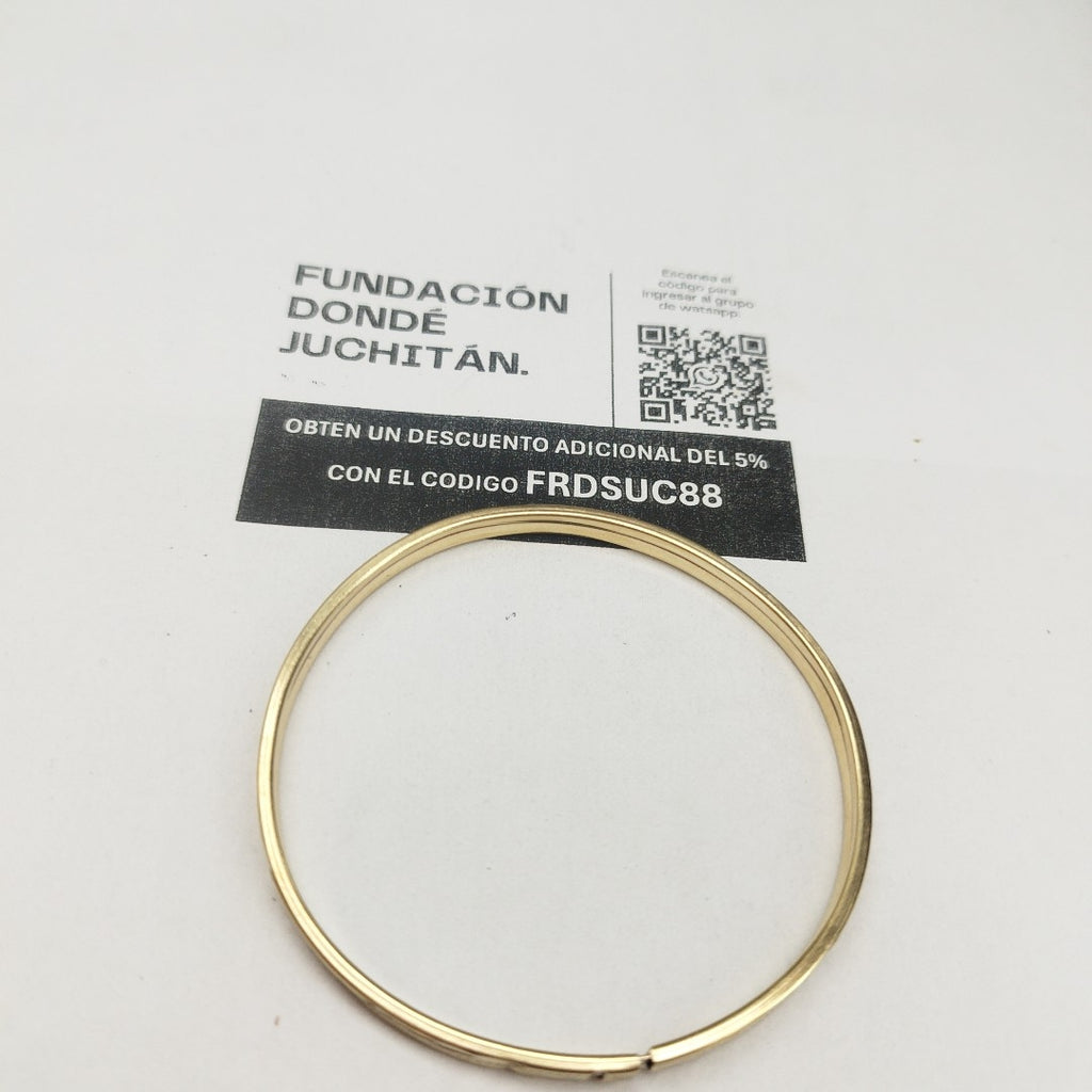 PULSERA RIGIDA ORO 10 K 5.7 GRMS (SEMINUEVO)