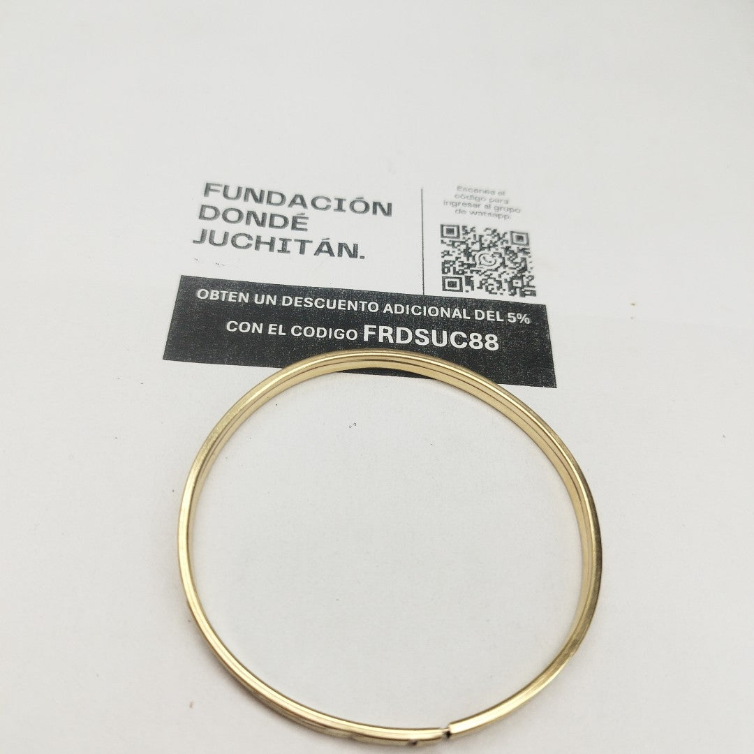 PULSERA RIGIDA ORO 10 K 5.7 GRMS (SEMINUEVO)
