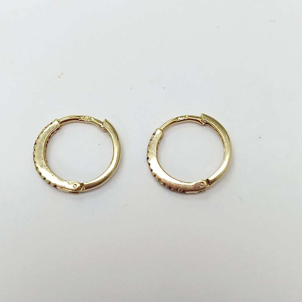 ARRACADAS PAR ORO 14 K 1.7 GRMS (SEMINUEVO)