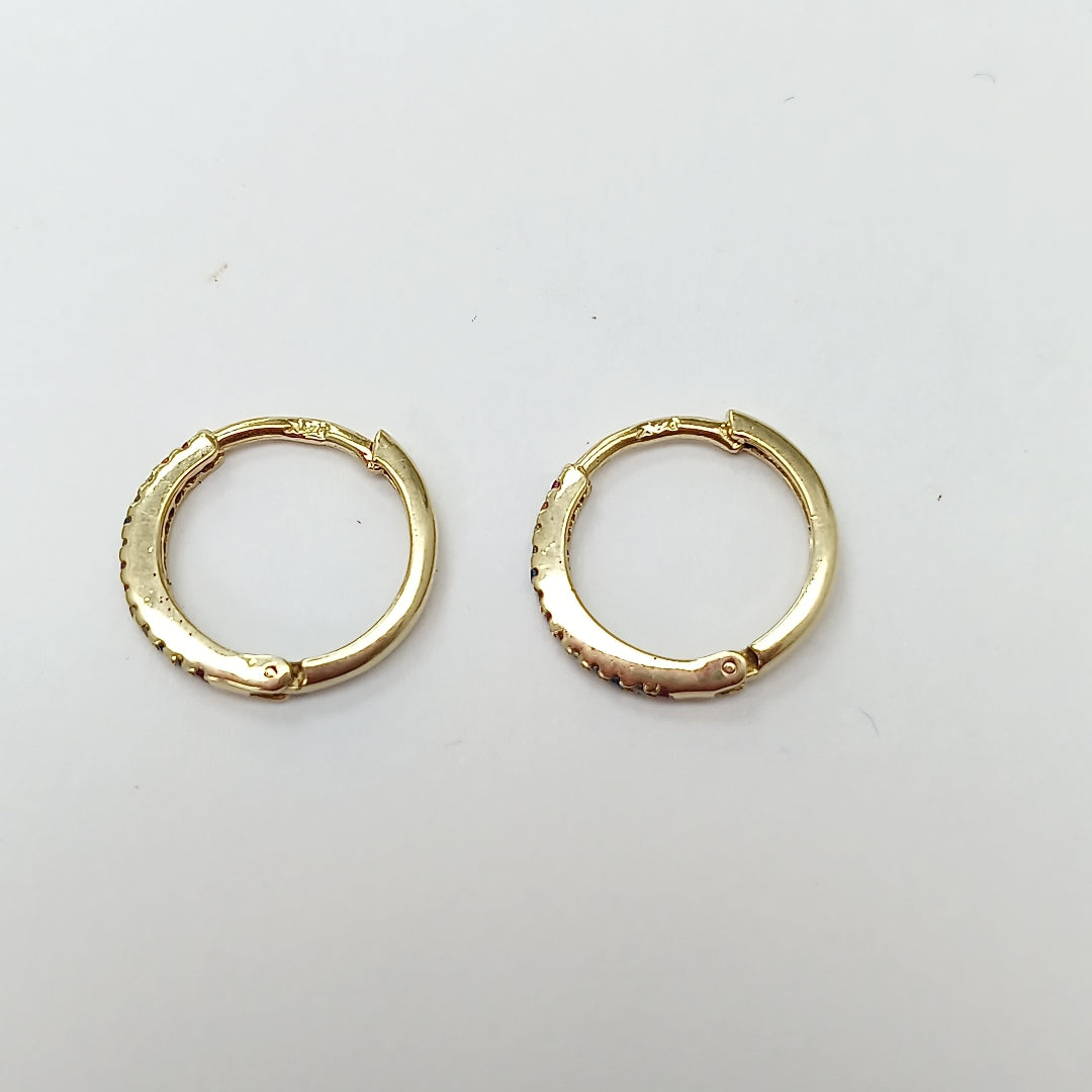 ARRACADAS PAR ORO 14 K 1.7 GRMS (SEMINUEVO)