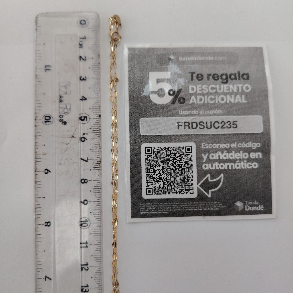 CADENA, DIJE ORO 10 K 1.5 GRMS (SEMINUEVO)