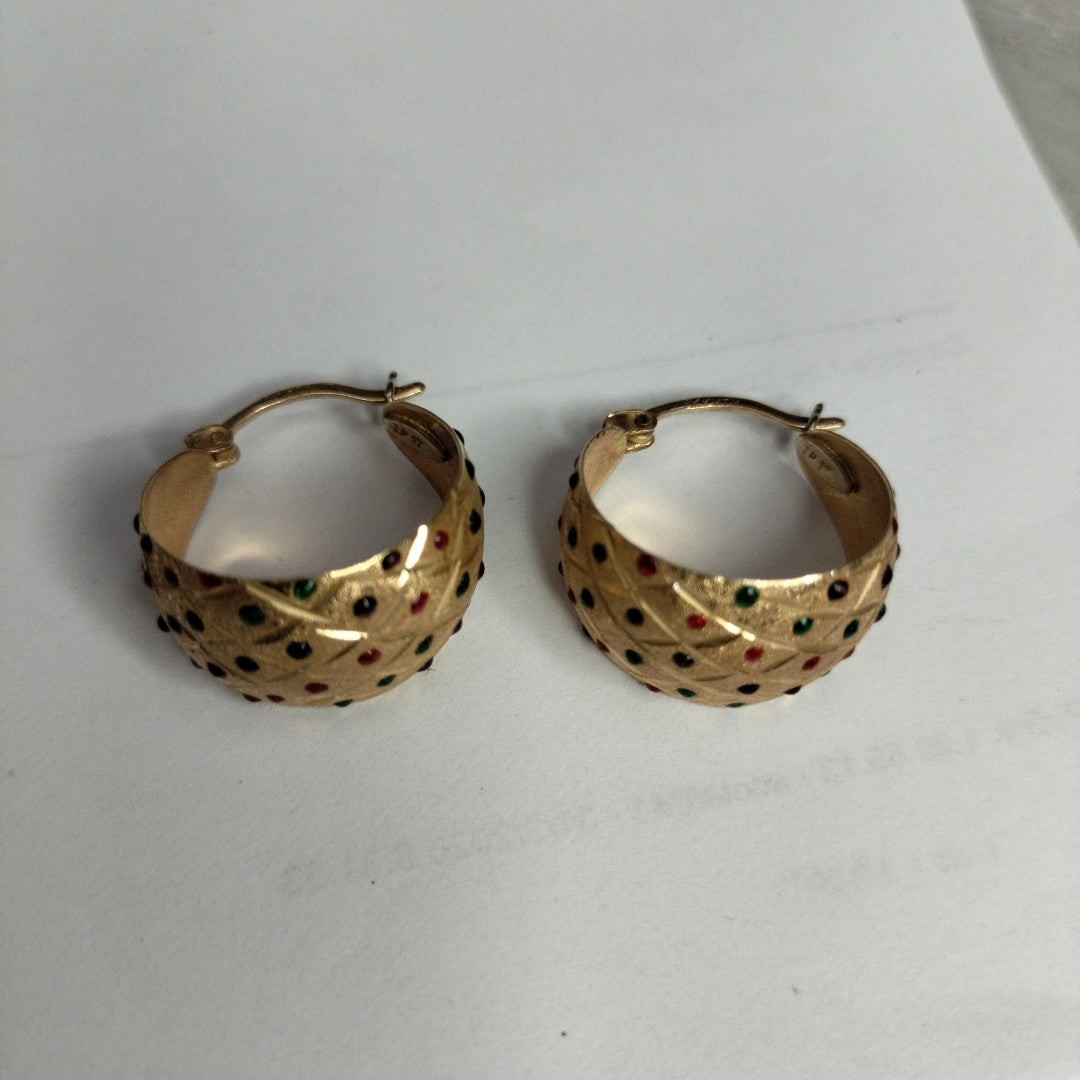 ARRACADAS PAR ORO 14 K 4,20 GRMS (SEMINUEVO)