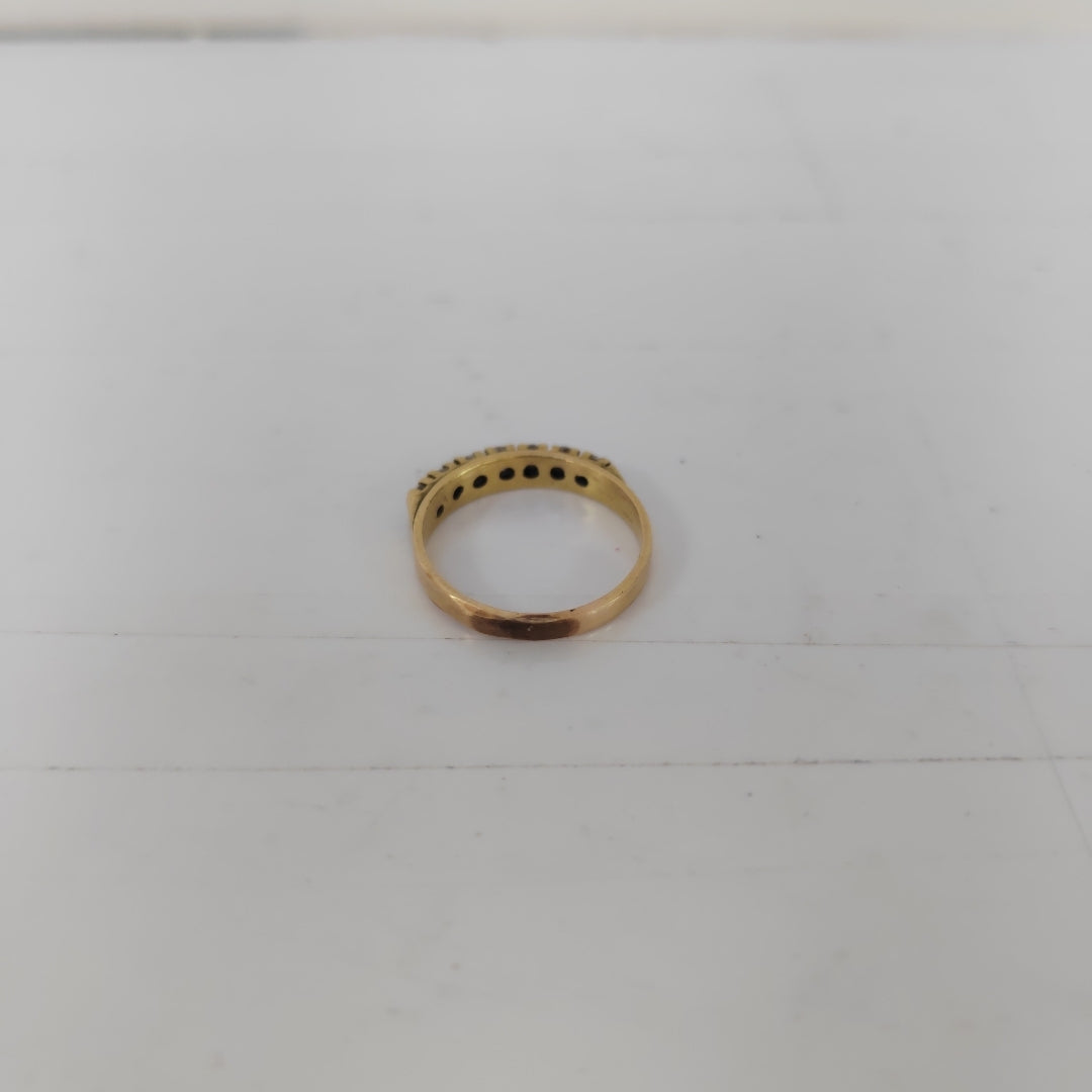 ANILLO, MEDIA CHURUMBELA ORO 14 K 2.3 GRMS (SEMINUEVO)