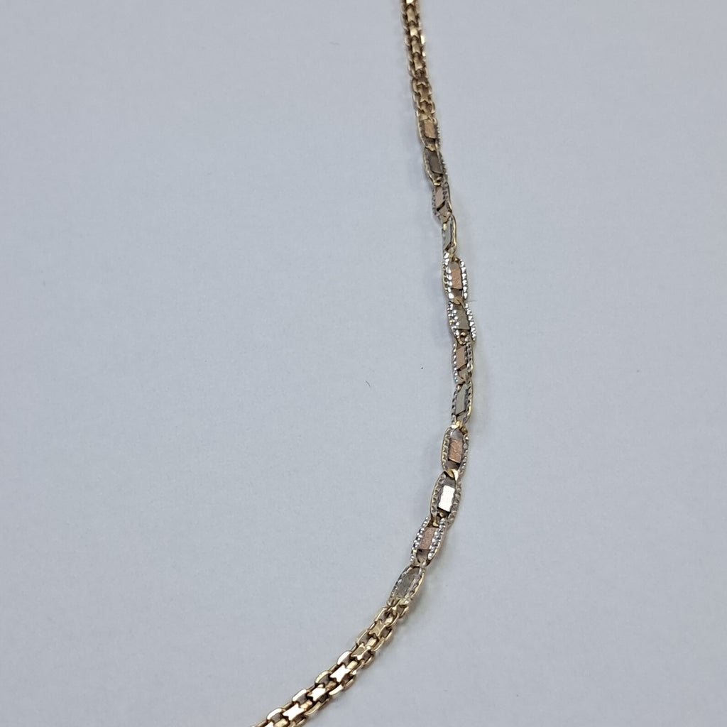 CADENA ORO COMBINADO 10 K 9.7 GRMS (SEMINUEVO)