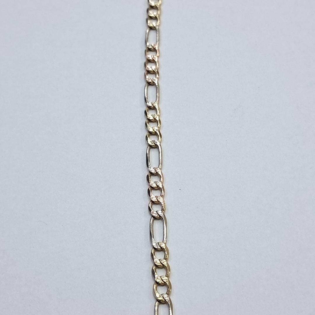 CADENA ORO COMBINADO 14 K 13,10 GRMS (SEMINUEVO)