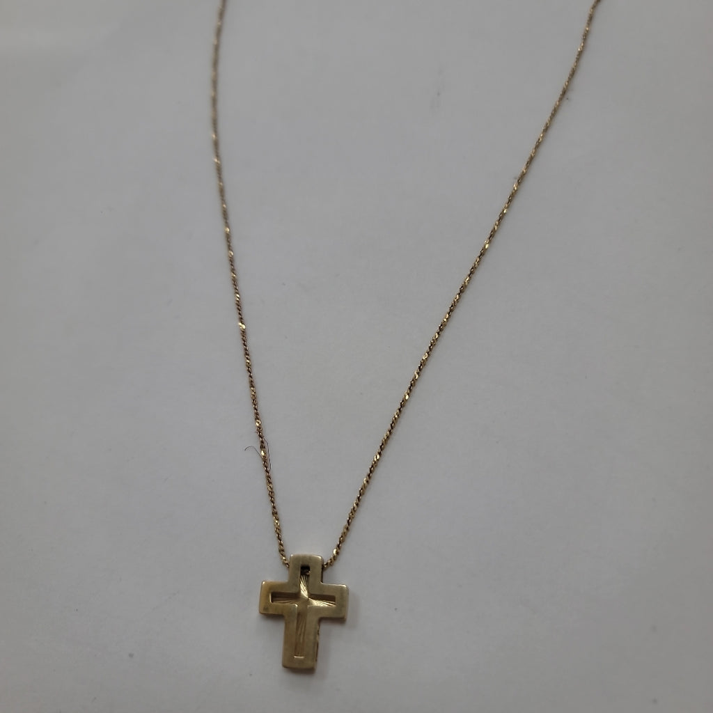 CADENA, CRUZ ORO 10 K 4 GRMS (SEMINUEVO)