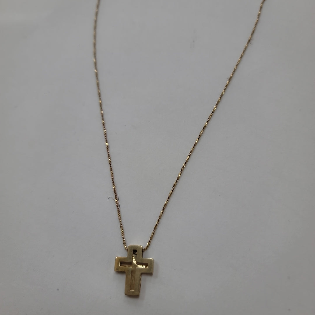 CADENA, CRUZ ORO 10 K 4 GRMS (SEMINUEVO)