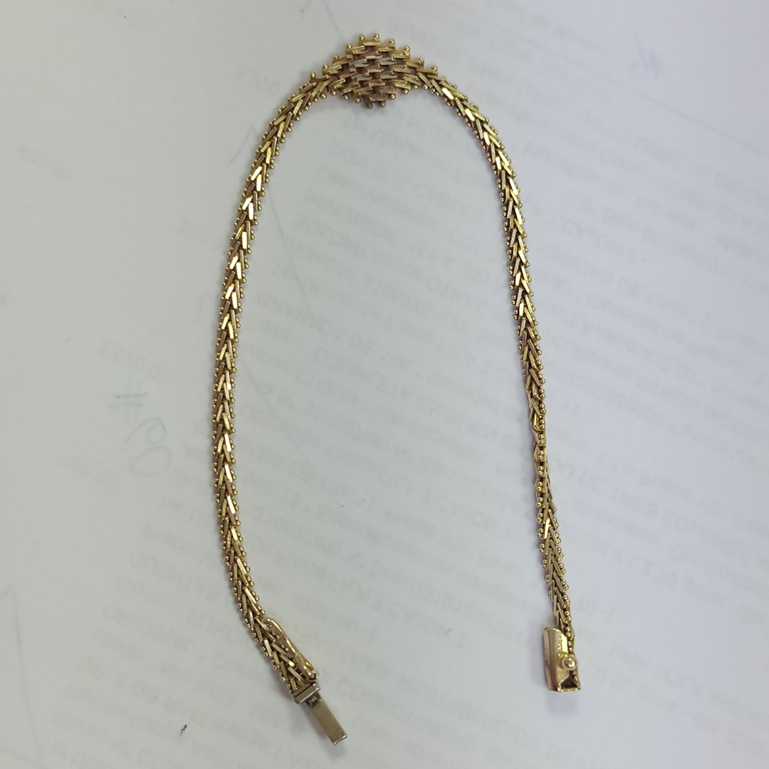 PULSERA ORO, RODIADO 14 K 6.2 GRMS (SEMINUEVO)