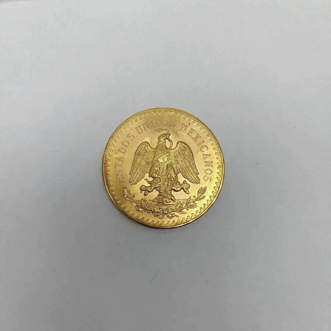 K1 41.6 GRMS 21 K IDENTIFICACIÓN MONEDA NOMINATIVA MONEDAS PESOS 50 PES (SEMINUEVO)