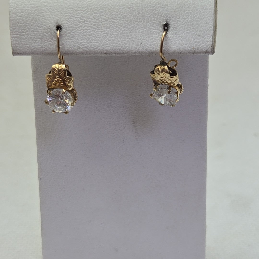 ARETES PAR ORO 8 K 2.2 GRMS (SEMINUEVO)