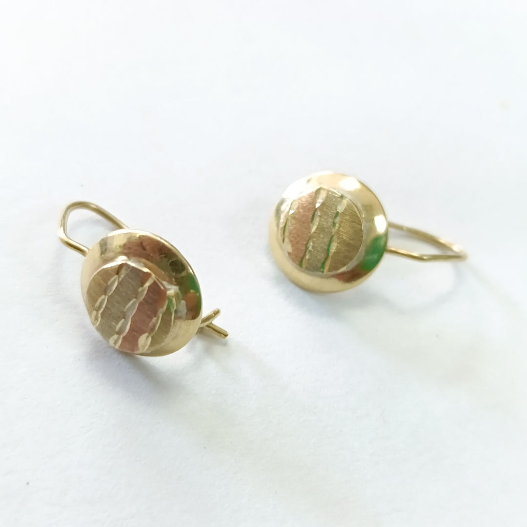 ARETES PAR ORO 14 K 1,60 GRMS (SEMINUEVO)