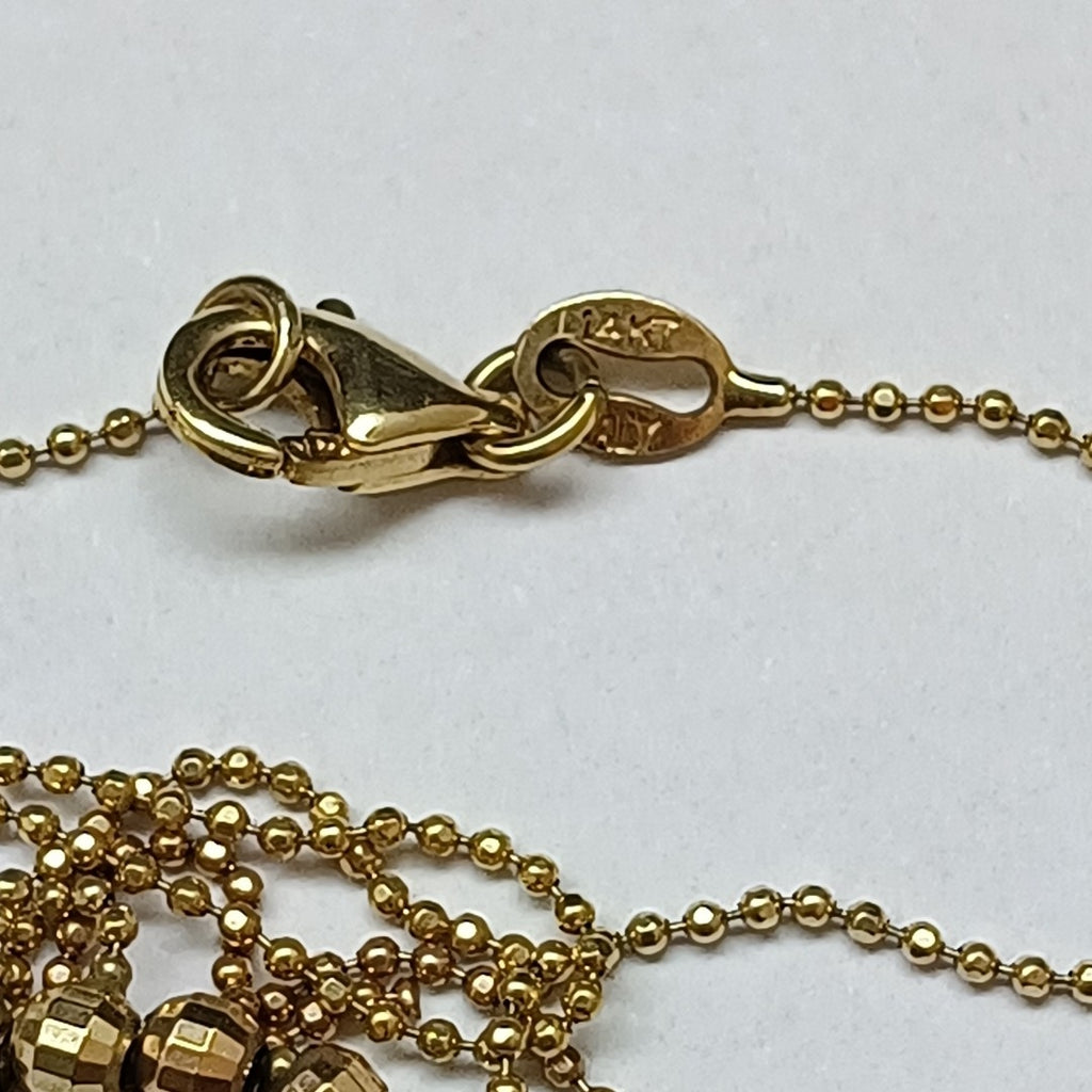 CADENA,GARGANTILLA ORO COMBINADO 14 K 6,20 GRMS (SEMINUEVO)